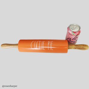 NWT Ceramic Rae Dunn Etched Cutie Pie Rolling Pin.